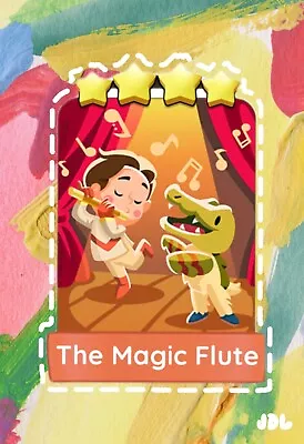 MonopolyGO 4 Star 🌟🌟🌟🌟 Sticker Card The Magic Flute /Set 11 Mr Mozart • $2.58