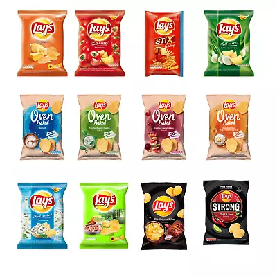 LAYS Potato Chips Various Flavors Crisps Ribs Mushroom Paprika Cheese Chilli • £4.72