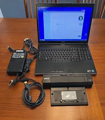 Dell Precision 17  M6500 Laptop 300GB 16GB Core I7 @2.00GHz With Adapter & Dock • $125