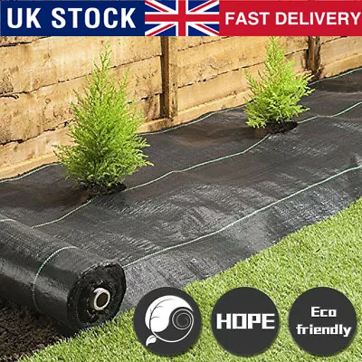 50M Weed Control Fabric Heavy Duty Ground Cover Membrane Sheet Garden Landscape • £94.29