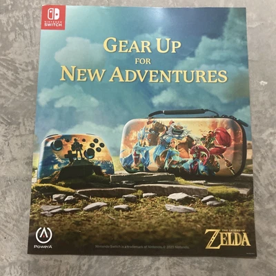 $44.99 • Buy Legend Of Zelda Tears Of The Kingdom Case Promo Poster Gamestop Exclusive