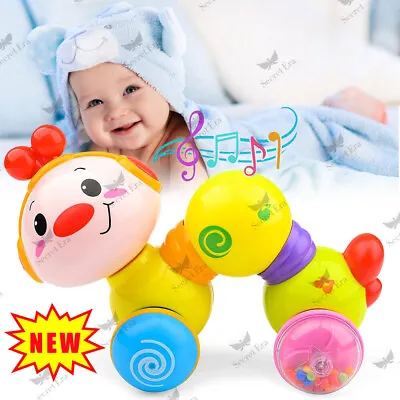 Baby Toys 6 7 8-12 Months Crawling Musical Toy Press And Go Musical Caterpillar • £12.99