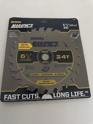 Irwin 6-1/2 In. 24T Circular Saw Blade 14029 Construction Series • $15