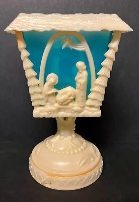 Christmas - Holy Family - Vintage - Molded Celluloid Plastic - Mini Lamp • $15