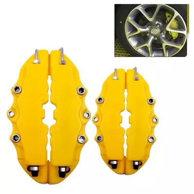 4Pcs Yellow Style Brake Caliper Covers Universal Car Disc Front Rear Kits HOT • $16.14