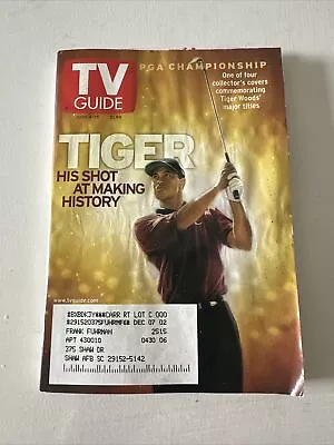 TV Guide June 9-15 2001 Tiger Woods NL • $0.99