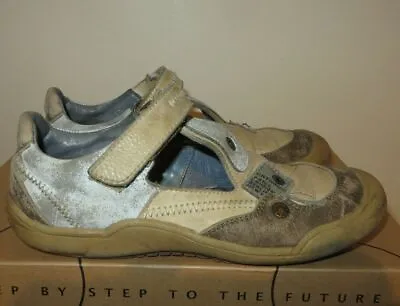 Guc Used Catimini France Boys Leather Shoes Sz 34 2 2.5 • $9.99