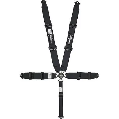 Speedway Motors Black 5-Point Seat Belt Harness SFI 16.1 Certified • $132.99