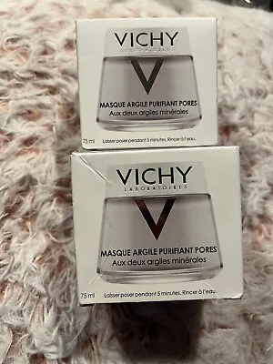 (2) Vichy Mineral Pore Purifying Facial Clay Mask 2.53 Fl Oz Exp 24/25 • $34.98
