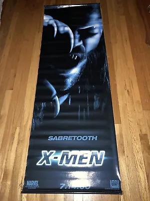 Marvel X-MEN 2000 SABRETOOTH 2X6' Vinyl Rare Movie Theater Lobby Banner • $48