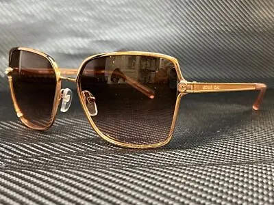 MICHAEL KORS MK1087 110811 Shiny Rose Gold Square 56 Mm Women's Sunglasses • $88.29