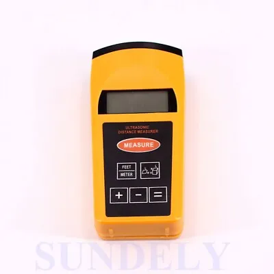 Ultrasonic LCD Sonic Distance Tape Measurer Meter Laser Pointer Measure • £15.99