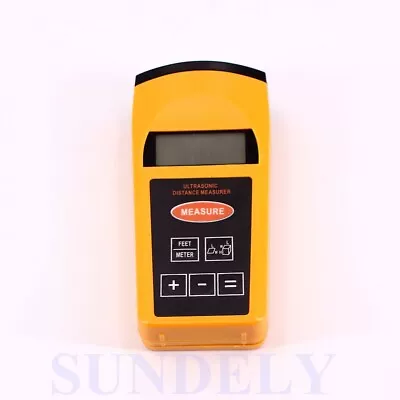 Ultrasonic LCD Sonic Distance Tape Measurer Meter Laser Pointer Measure • £15.99