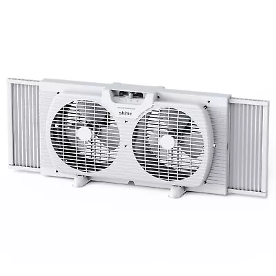 9 3-Speed Twin Window Fan With Removable Bug ScreenFully Assembled22 To 33-1/2 • $27.40