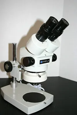 Nice Meiji EMZ Stereozoom Microscope On Desktop Stand 7-45X #1 • $749