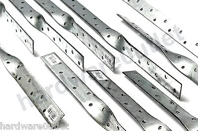 1 X TWISTED Galvanised Restraint Straps Strap 27.5 X 2.4 Mm • £2.50