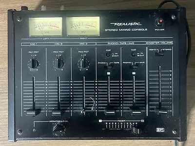 £76.91 • Buy Realistic 32-1200B Stereo Mixing Console Radio Shack Mixer
