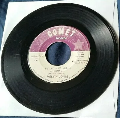 Melvin Jones - Every Man... 45 Comet Rare Country HEAR • $9.99