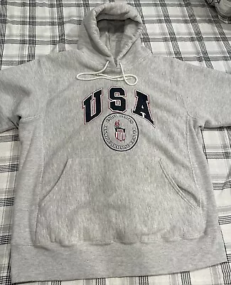 Vintage US Olympic Team Training Center Hoodie Sweatshirt USA JanSport 90s Large • $74.99