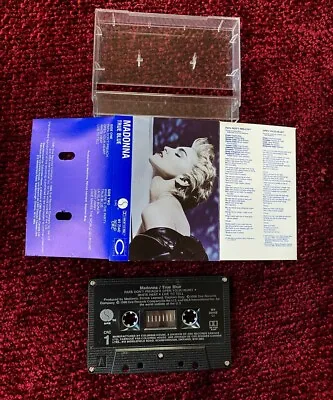 Madonna True Blue Canada Cassette Tape Special Back Cover Insert Album Promo Lp • $18