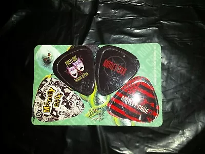 MOTLEY CRUE 4 Guitar Pick Set  2005 Theater Of Pain Girls Decade Of Decadence + • $30