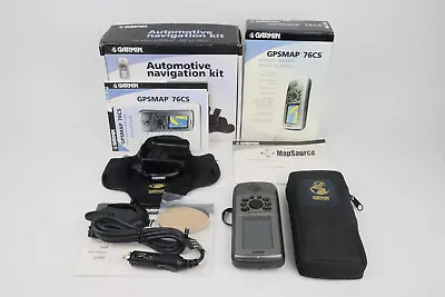 Garmin GPSMAP 76CS Waterproof Handheld GPS W/ Automotive Navigation Kit Sensors • $94.95