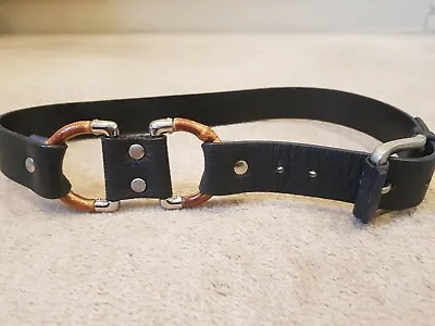 $250 • Buy Gucci Black Leather Waist Belt SIZE 36