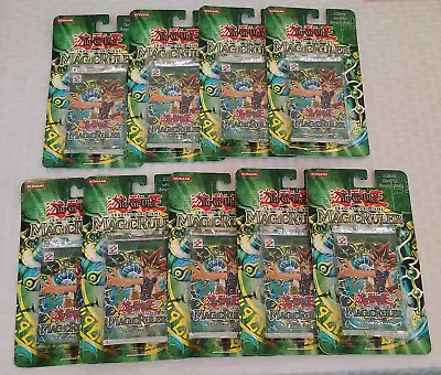 9 Factory Sealed MOC 1996 YuGiOh Magic Ruler Card Packs Lot CCG Trading Blister • $999.99