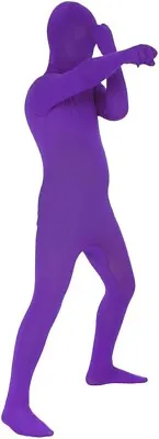 Kids Purple Morphsuit Boys Girl Full Body Suit Costume Halloween Morph Suits S-L • $34.95