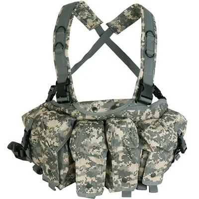 Tactical 5.56 Ready Rig Chest Rig Concealed Lightweight Utility Vest - ACU Camo • $44.77