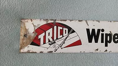 Vintage 1940's-1950's Trico Wiper Gas Station Metal Sign Antique Windshield Rare • $150