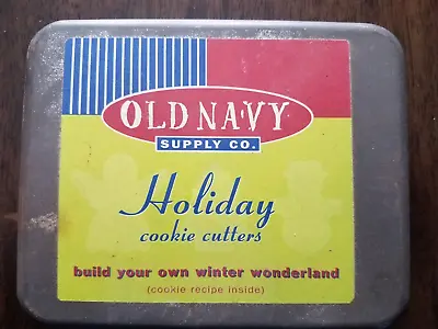 $17 • Buy Vintage Old Navy Supply Co. Christmas Cookie Cutters