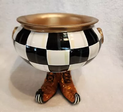 Mackenzie Childs Courtly Check Cauldron Witch Feet  NWT / (NO BOX) • $195