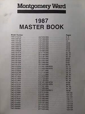 Montgomery Ward MTD 1987 Tractor & Walk-Behind Tiller Mower Master Parts Manual • $139.95