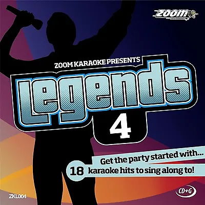 Zoom Karaoke Legends 4 (ZKL004) CD+G Disc- Elton John Billy Joel Rod Stewart • £4.85