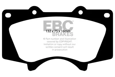 EBC Greenstuff Front Brake Pads For Mitsubishi Shogun 3.2 TD (V98) LWB (2006 On) • $95.84