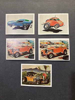 1970 Lot Of 5 Monogram Models Automobile Collector Trading Cards (Tom Daniel) • $109