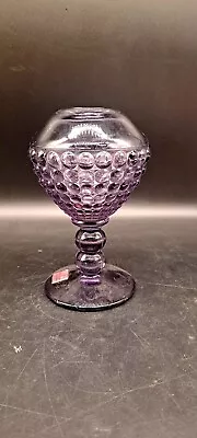 Vintage Amethyst Hobnail Gennie Styl Viking Glass Vase • $14