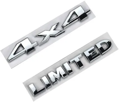 $10.99 • Buy LIMITED Plus 4X4 Sticker Emblem Rear Trunk Decal Badge (Chrome)