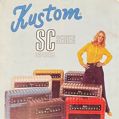 Vintage KUSTOM Public Address Amplifier Catalog And SC Series Dealer Brochure • $28