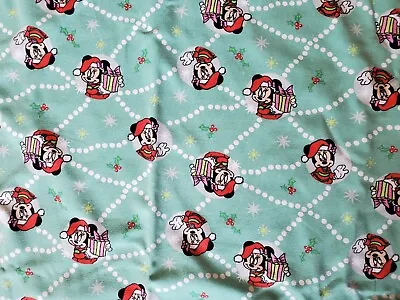 $9.99 • Buy Disney Minnie Mouse Christmas Jersey Knit Fabric By The Yard
