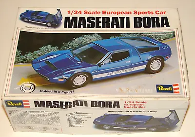 Vintage 1979 REVELL - MASERATI BORA - Model Kit 1/24 Scale W/ BOX Started Look! • $45