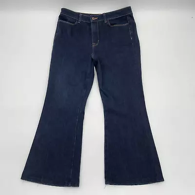 J BRAND Jeans The Doll Flare Cropped High Waist Indigo Blue Sz 31 *SEE NOTE* • $29.95