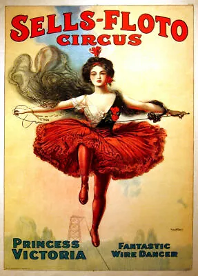 401394 Victoria Wire Dancer Circus Act WALL PRINT POSTER AU • $71.45