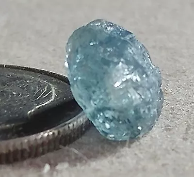 Montana Sapphire Rough. 2.71 Carats. LIGHT BLUE.  Heat Treated.  Clear. Clean. • $135.50