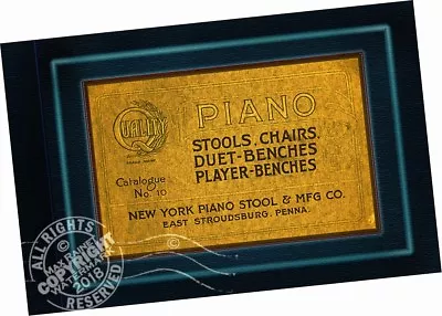 New York Piano Stool Mfr Co 1894 CATALOGUE Stools Chairs Duet + Player Benches  • $36.95