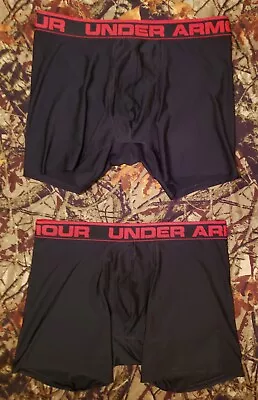 Lot Of 2 Vintage Under Armour Men' Boxer Briefs Black Underwear Large  • $14