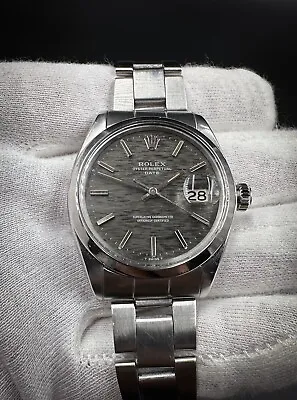 Rolex Oyster Perpetual Date 1500 Grey Mosaic Dial Cal. 1570 Automatic Watch • $3300