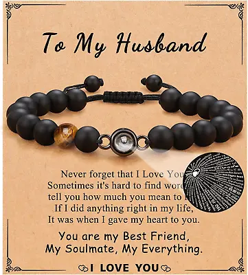 Gifts For Husband I Love You In 100 Languages Adjustable Bracelet For Men Teen  • $27.46