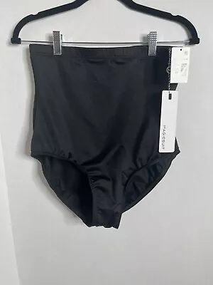 MAGICSUIT Black Solid High Waist Brief Swim Bottom US 14 NWT • $41.25